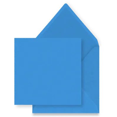 Koningsblauw envelop
