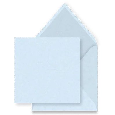 Lichtblauw envelop