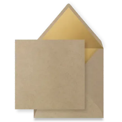 Zand goud inlay envelop
